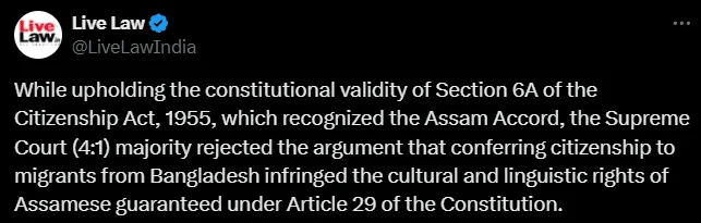 Section 6A of the Citizenship Act,