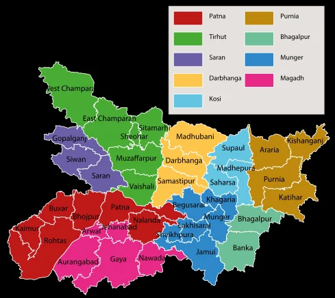 General Studies of Bihar,General Knowledge of Bihar,