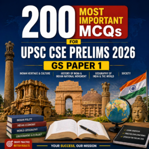 200 Most Important MCQs For UPSC CSE Prelims 2026 GS Paper 1
