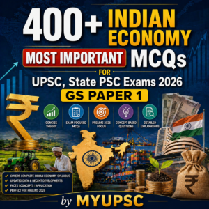 400+ Most Important Indian Economy MCQs For UPSC State PSC Exams 2026