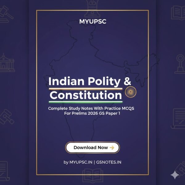Indian Polity & Constitution Complete Study Notes With MCQs For UPSC ...